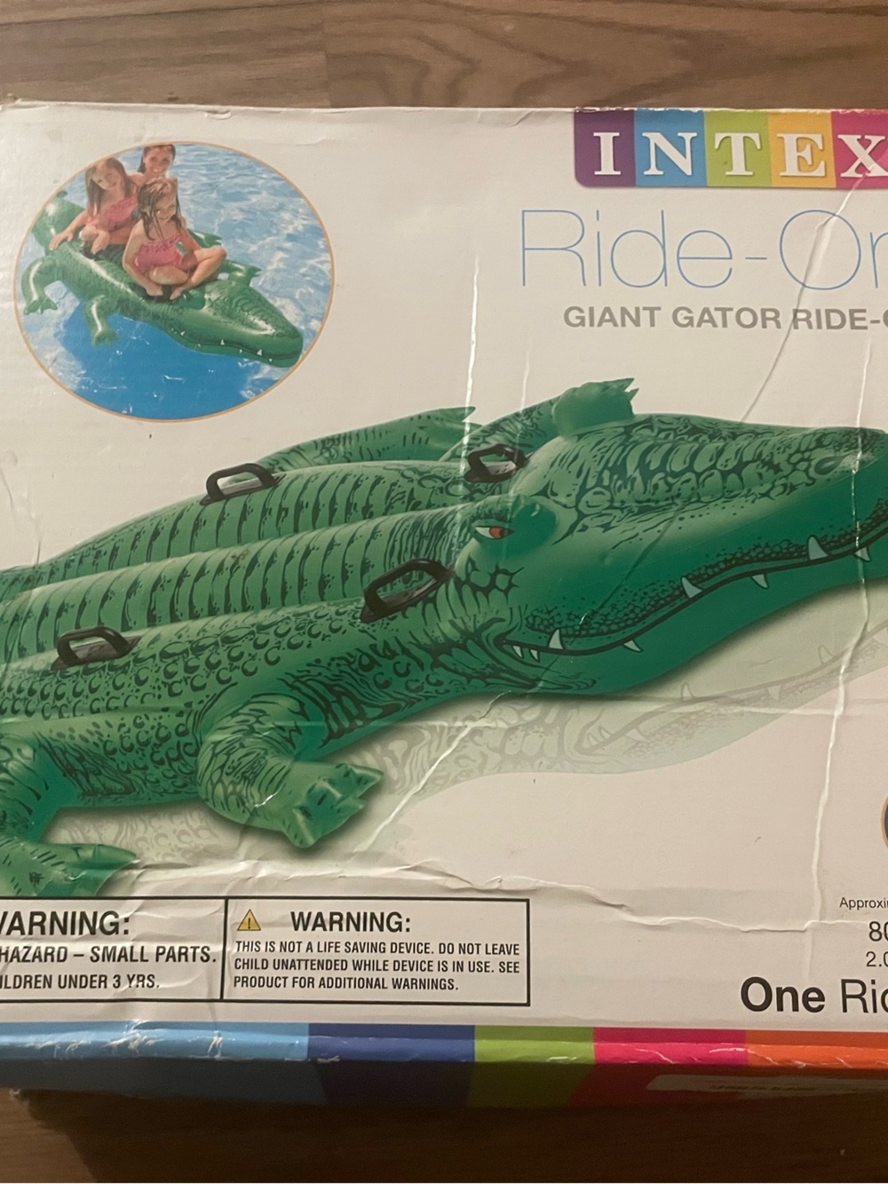 Intex Green Giant Gator Ride-On Inflatable - Picture 2 of 2